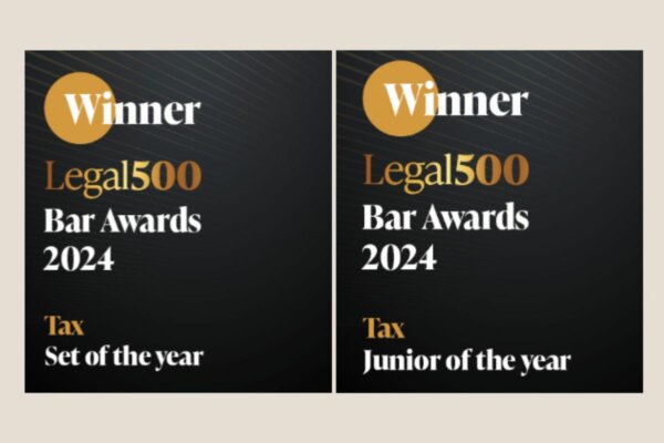 PCTC wins Tax Set of the Year and Zizhen Yang wins Tax Junior of the Year at the Legal 500 UK Bar Awards 2024