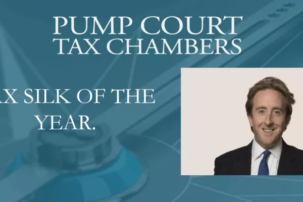 James Rivett KC wins Tax Silk of the Year.