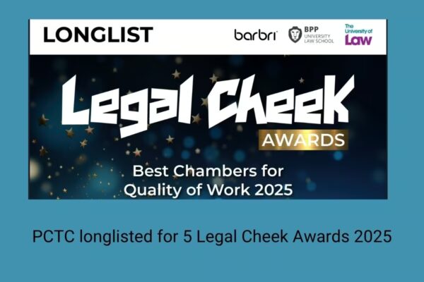 PCTC longlisted for five Legal Cheek Awards 2025