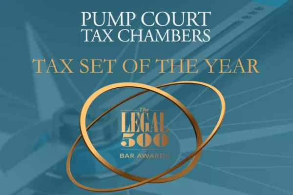 Pump Court Tax Chambers wins tax set of the year.