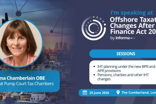 Emma Chamberlain speaking at Offshore Taxation: Changes after the Finance Act 2026